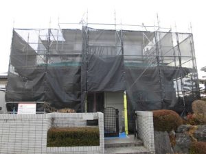 北群馬郡吉岡町　外壁塗装工事着工