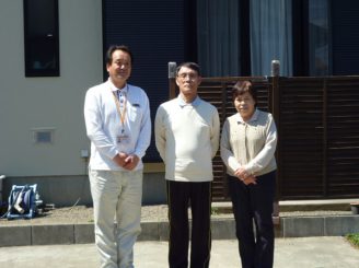 若い社員の挨拶で気持ち良く一日過ごせました　前橋市駒形町 H様邸