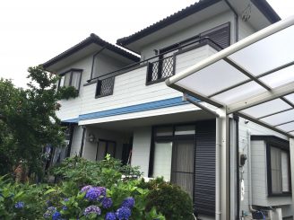 渋川市北橘町　窯業系サイディング塗装