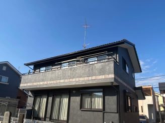渋川市行幸田　モルタル外壁ハイクラスシリコン塗装